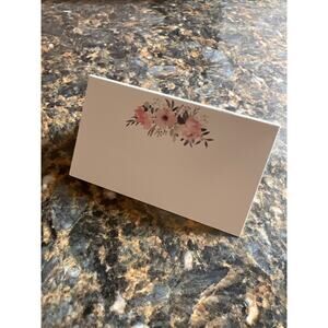 250 Floral Place Cards Tent Style - Set of 25 packages of 10